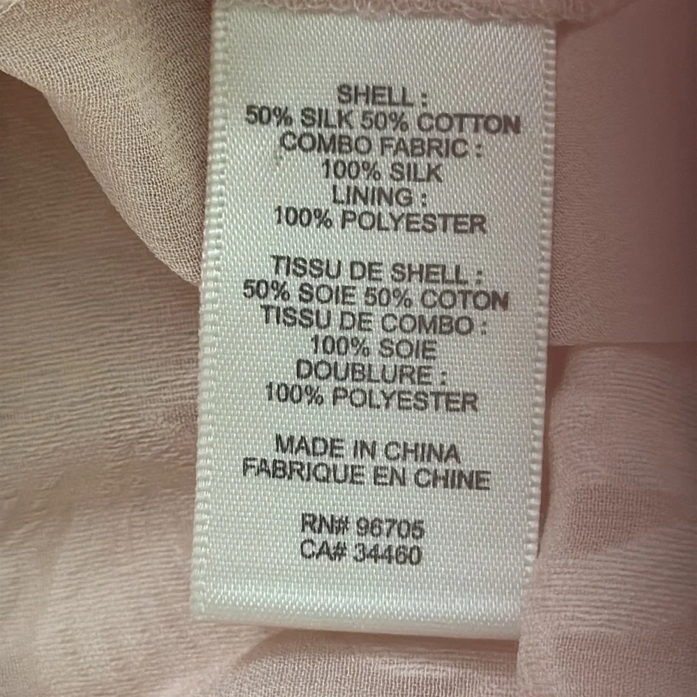 Rebecca Taylor Silk Cotton Sleeveless Blouse Size 2 - Picture 8 of 8